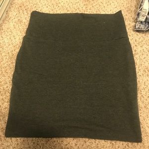 Grey bodycon skirt